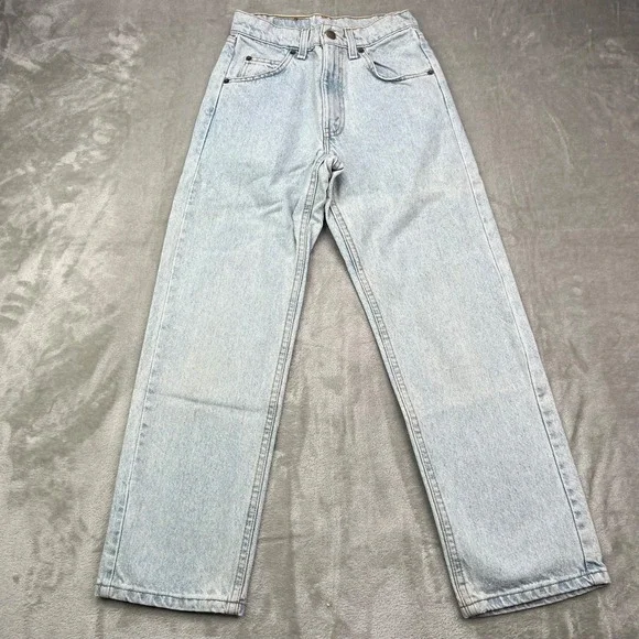 VTG Levis 560 Jeans Women 14 Blue Loose Fit Straight Leg Orange Tab Made in USA - Picture 2 of 10